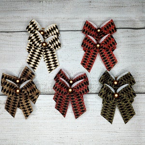 48 Dog grooming bows, fun pattern, wholesale packs, topknot bows, grooming ear bows, bows with small grooming band, dog bows