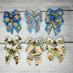 48 Dog grooming bows, colorful bright, wholesale packs, topknot bows, grooming ear bows, bows with small grooming band, dog bows