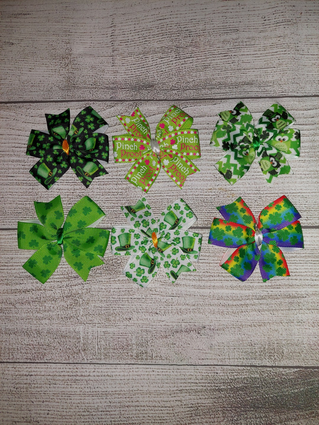 6 St Patrick's Day Pinwheel Dog Grooming Collar Bows - Etsy