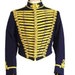 Premium Scottish Navy Blue Husaren Jacke Tunika Jacke Militäruniform Napoleonische Uniform Militärjacke / Brustumfang 84 "bis 54"