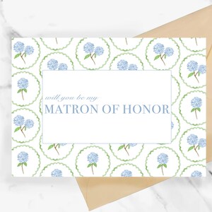 digital download: matron of honor proposal card (JPG FILE) will you be my matron of honor?