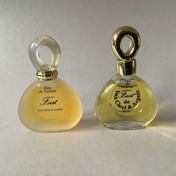 RARE // Mini EDP + EDT First by Van Cleef & Arpels / eau de parfum 5 ml + eau de toilette 5ml