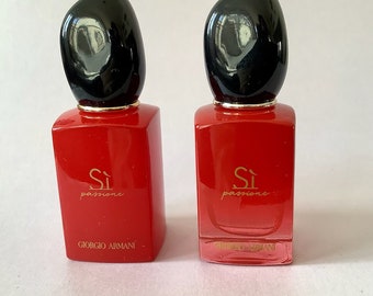 RARE//Mini Duo SÌ Passionne van ARMANI // 2 x 7 ml Eau de Parfum Complet + dozen