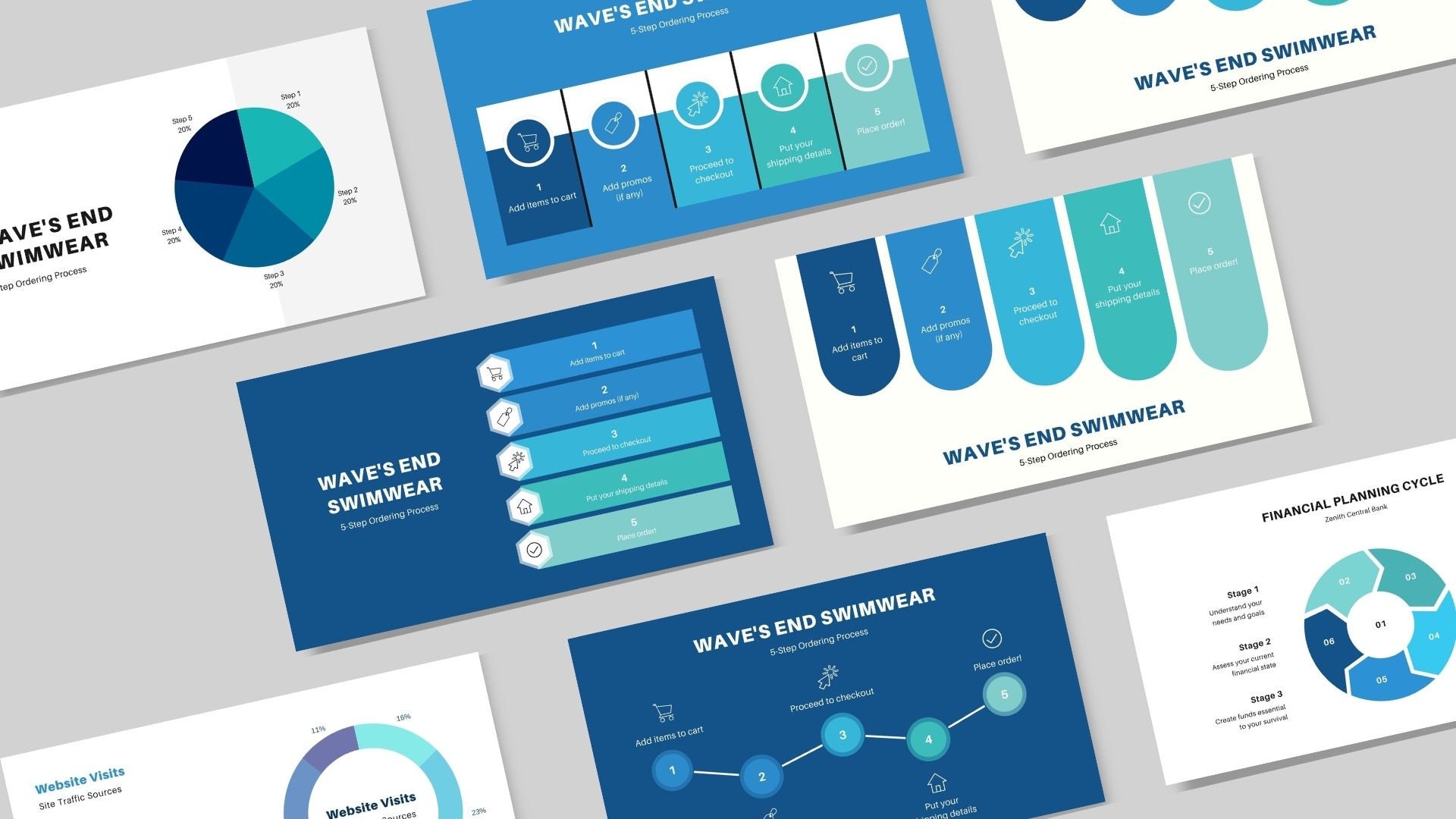 Visual Presentation Template Slides | Visual Graphic Slides| 55 UNIQUE ...