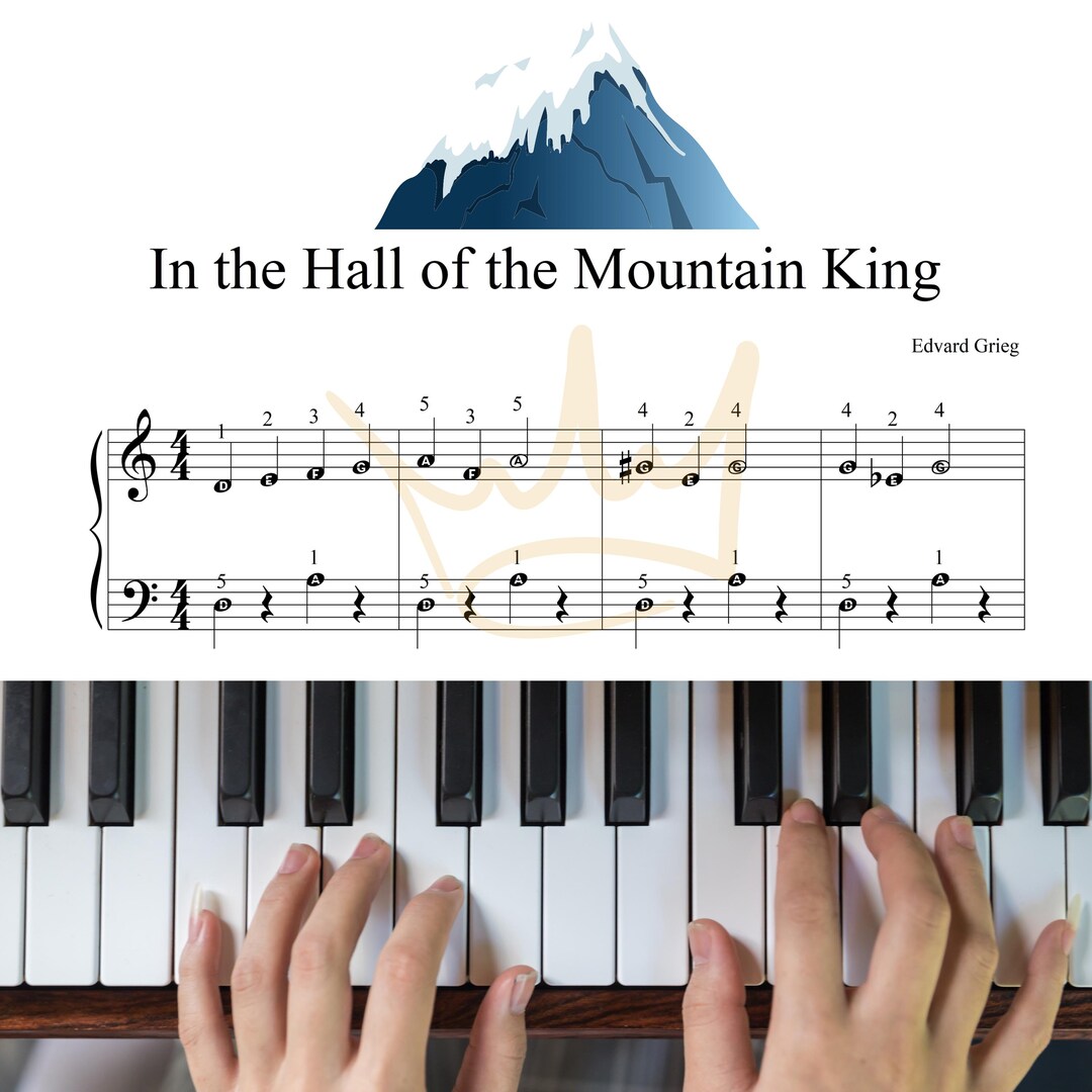 In the Hall of the Mountain King - Grade 1 - Simplified Very Easy Piano ...