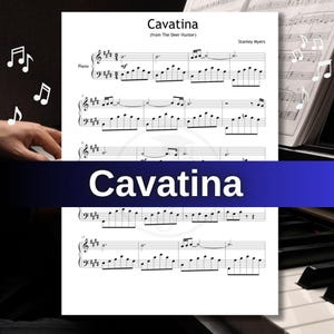 Cavatina - Piano Sheet Music with MP3, Video, Note Names & Color Notes