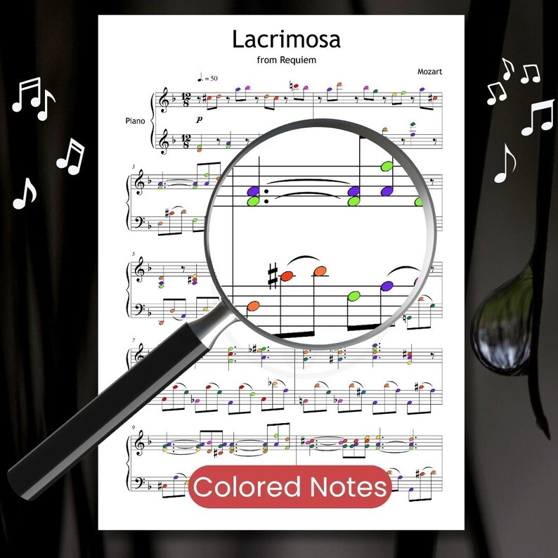 Lacrimosa – Mozart | Grade 5–6 Piano Sheet Music PDF + MP3 + Tutorial ...