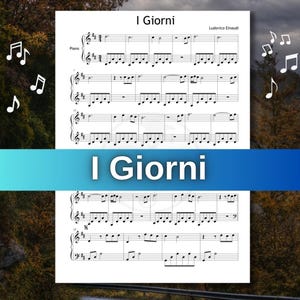 I Giorni by Ludovico Einaudi – Grade 4 Piano Sheet PDF