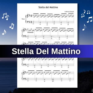 Stella del Mattino by Ludovico Einaudi - Note Names, Colored Version, MP3 Audio, Video Tutorial - Easy Piano Sheets PDF