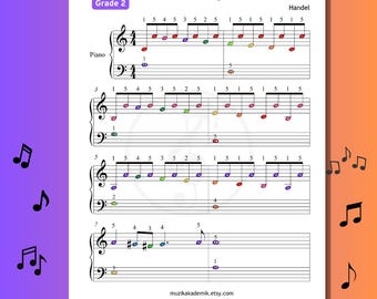 Passacaglia - Piano de 2.º grado para principiantes / Barroco fácil (PDF + MP3 + Notas de letras + Carátula)