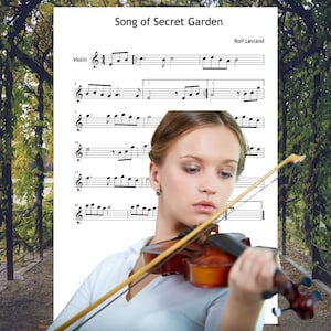 All-in-one version of Song from a Secret Garden includes finger numbers, note names, and color-coded notes. Perfect for different learning styles. Bonus part for violin or any C instrument included.