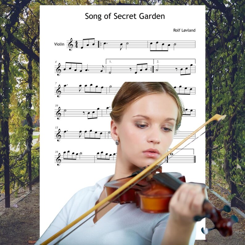 All-in-one version of Song from a Secret Garden includes finger numbers, note names, and color-coded notes. Perfect for different learning styles. Bonus part for violin or any C instrument included.