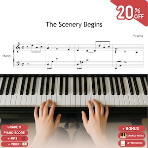 The Scenery Begins – Yiruma Grade 5 Piano PDF | MP3, Video Tutorial, Color Notes and Note Names Included