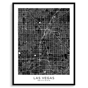 LAS VETAS - Stadt Karte, moderne minimalistische Karte für Wanddekoration, Wandkunst, Poster, digitaler Download, schwarz weiss, elegant, abstrakt, USA