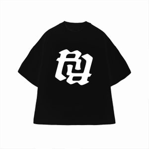 Kankan RR Really Rich Oversized Black/White T-shirt Y2K Streetwear Gothic Opium Hip-hop