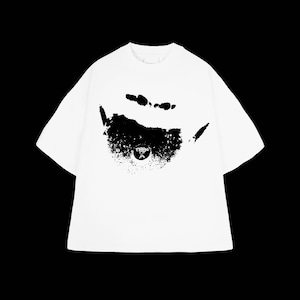 Ken Carson Teen X Oversized White/Black T-shirt Y2K Streetwear Gothic Opium Playboi Carti Hip-hop