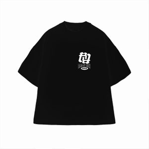 Kankan Merch 4:20 RR Really Rich Oversized Black/White Red T-shirt Y2K Streetwear Gothic Opium Hip-hop