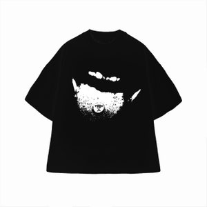 Ken Carson Actual Hate Teen X Oversized Black/White T-shirt Y2K Streetwear Gothic Opium Playboi Carti Hip-hop