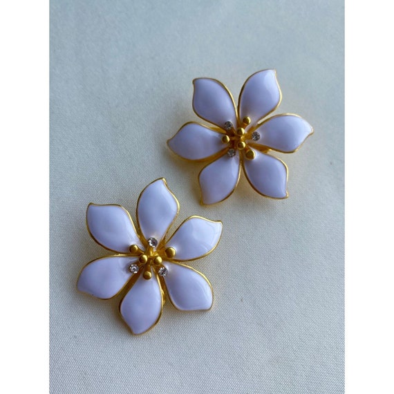 Special Design Flower Earrings, Floral Design Earlobe Earrings, Stainless Flower Figured Back to School Earrings