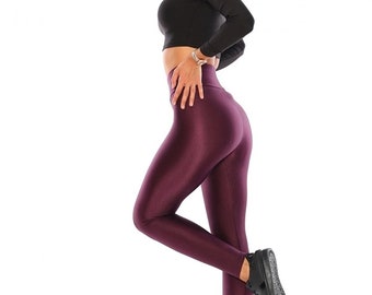 Extra High Waist Shiny Disco Leggings