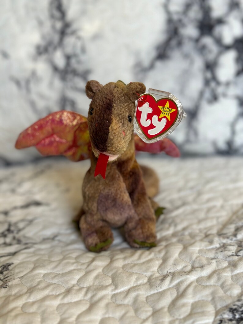 Scorch the Dragon rare TY Beanie Baby Tag Errors - Etsy