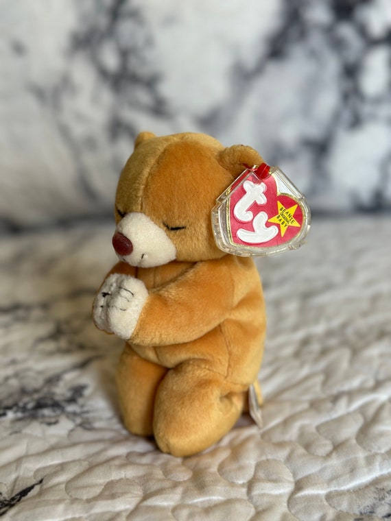 Hope the Praying Bear rare TY Beanie Baby Tag Errors Etsy