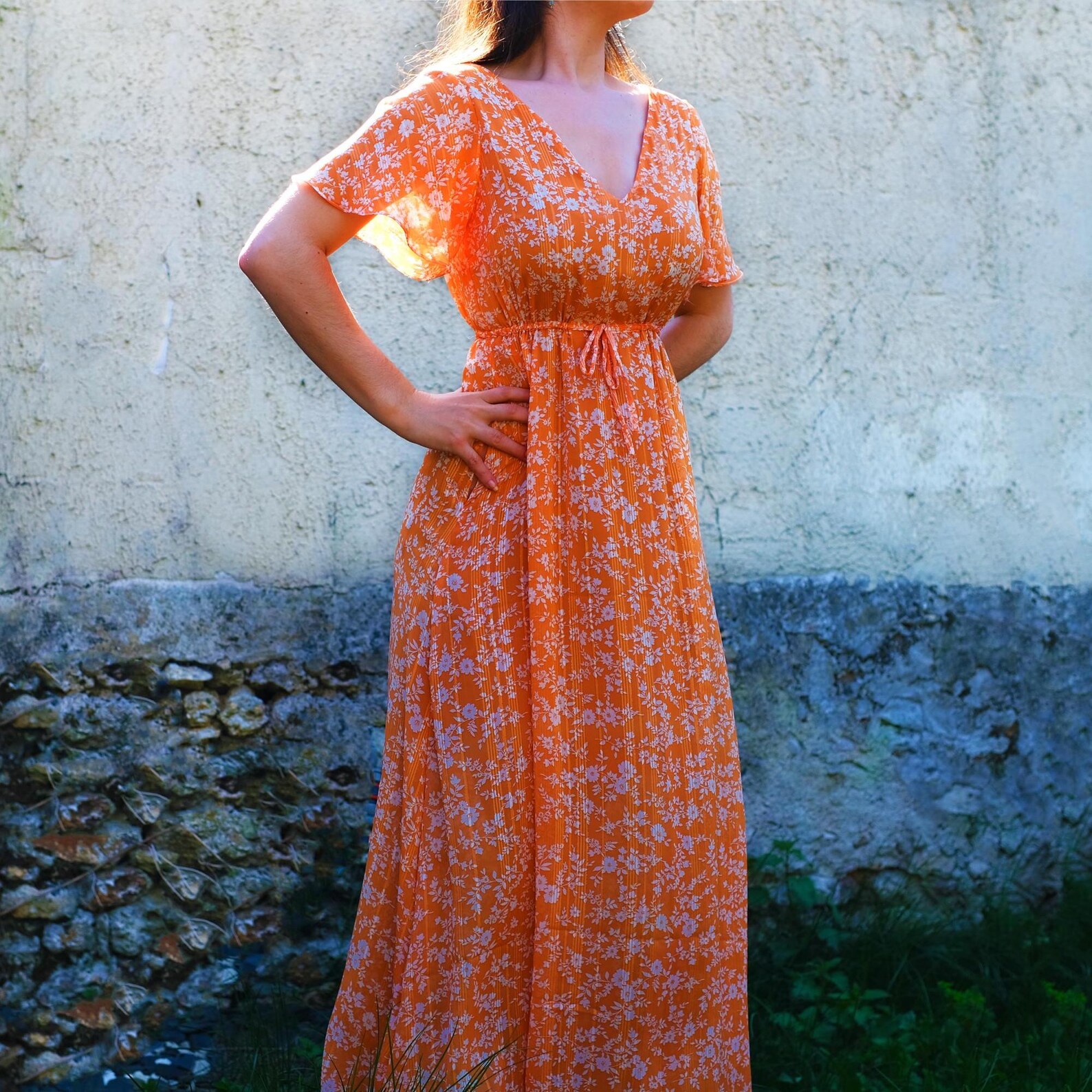 Sewing Pattern Summer Maxi Dress Boho, Sewing Pattern PDF Long Dress - Etsy