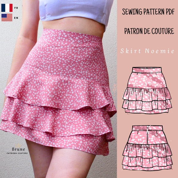 Tiered Skirt Pattern Etsy