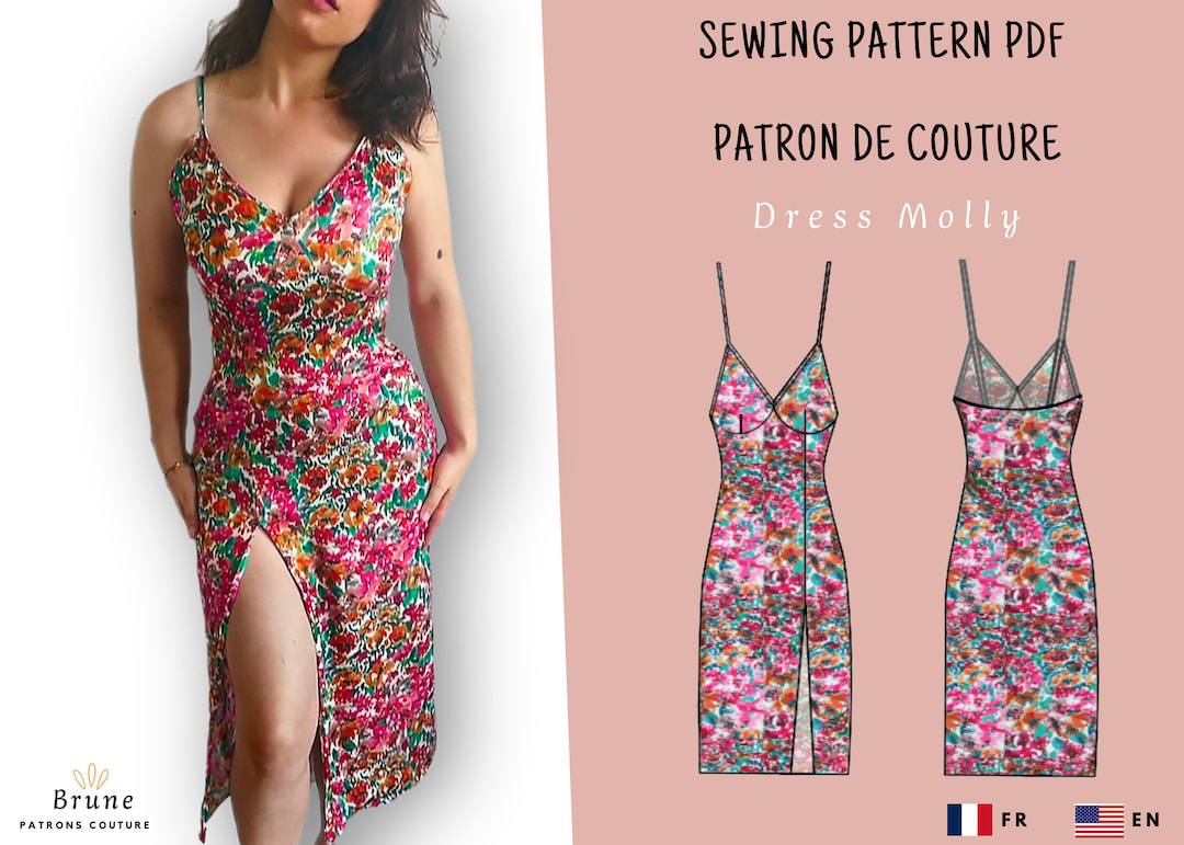 Longue robe moulante en rouge très sexy avec fente