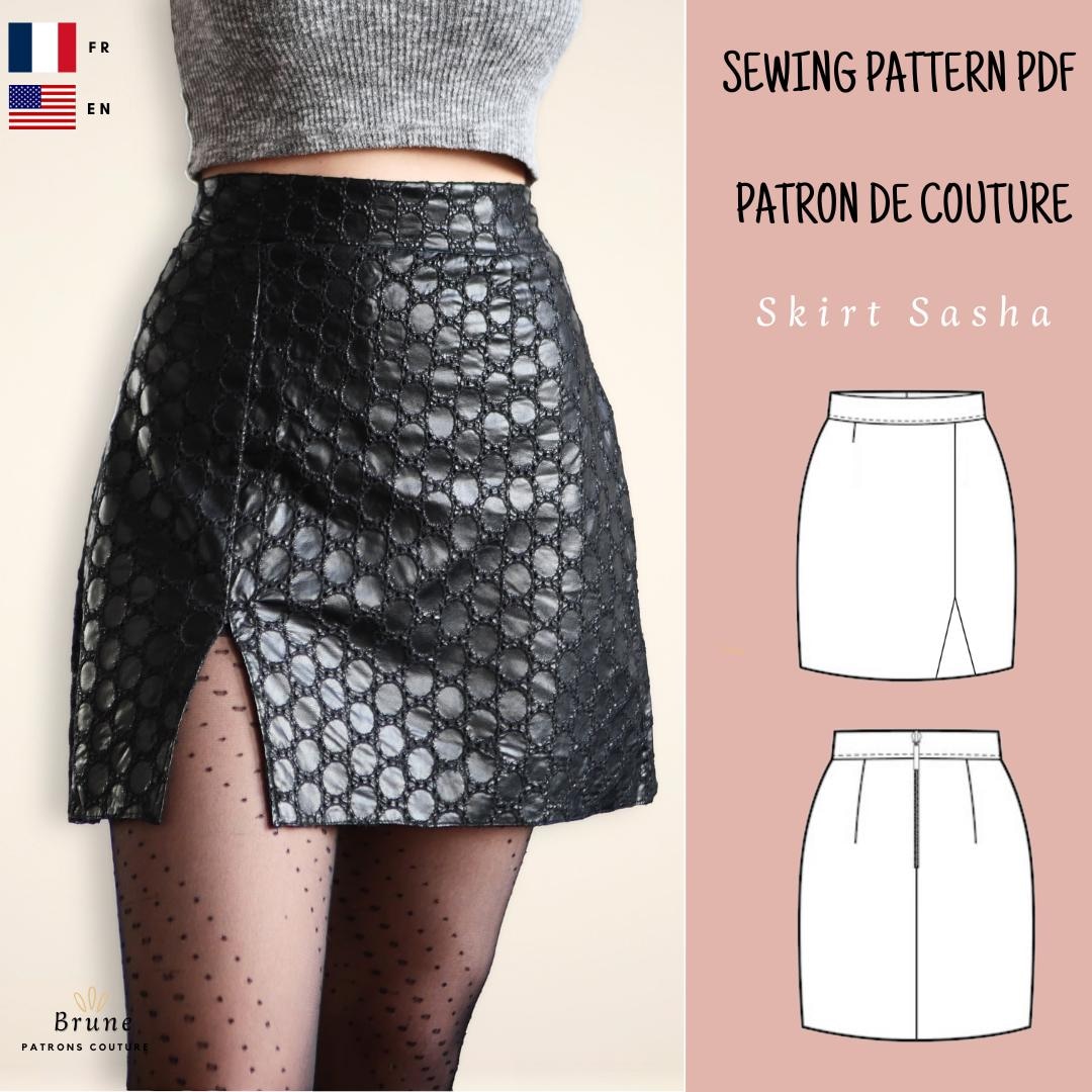 Leather Skirt Bodycon Skirt Pattern Leather Quilted Mini Skirt