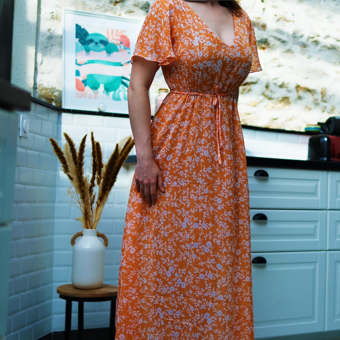 Sewing Pattern Summer Maxi Dress Boho, Sewing Pattern PDF Long Dress - Etsy
