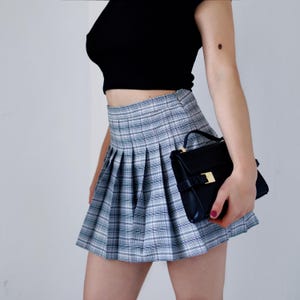 Patrón de falda plisada de talle alto