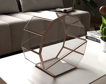 Geometric Glass Terrarium Pattern Template: DIY Stained Glass (PDF)