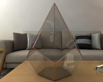 Geometric Glass Terrarium Pattern Template (Digital Download)