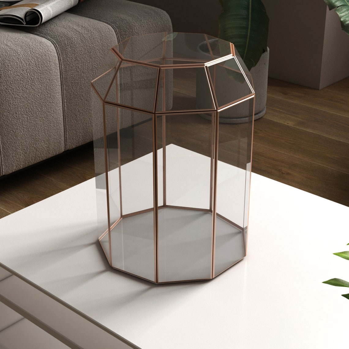 Digital Printable PDF Glass Terrarium Creat Pattern Template, Geometric ...