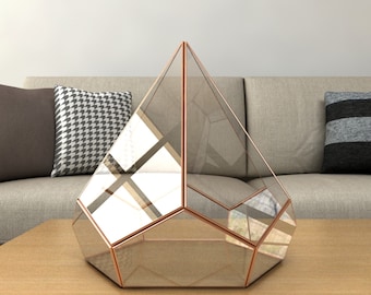 Terrario de vidrio geométrico: Vidriera poligonal DIY (PDF) 050