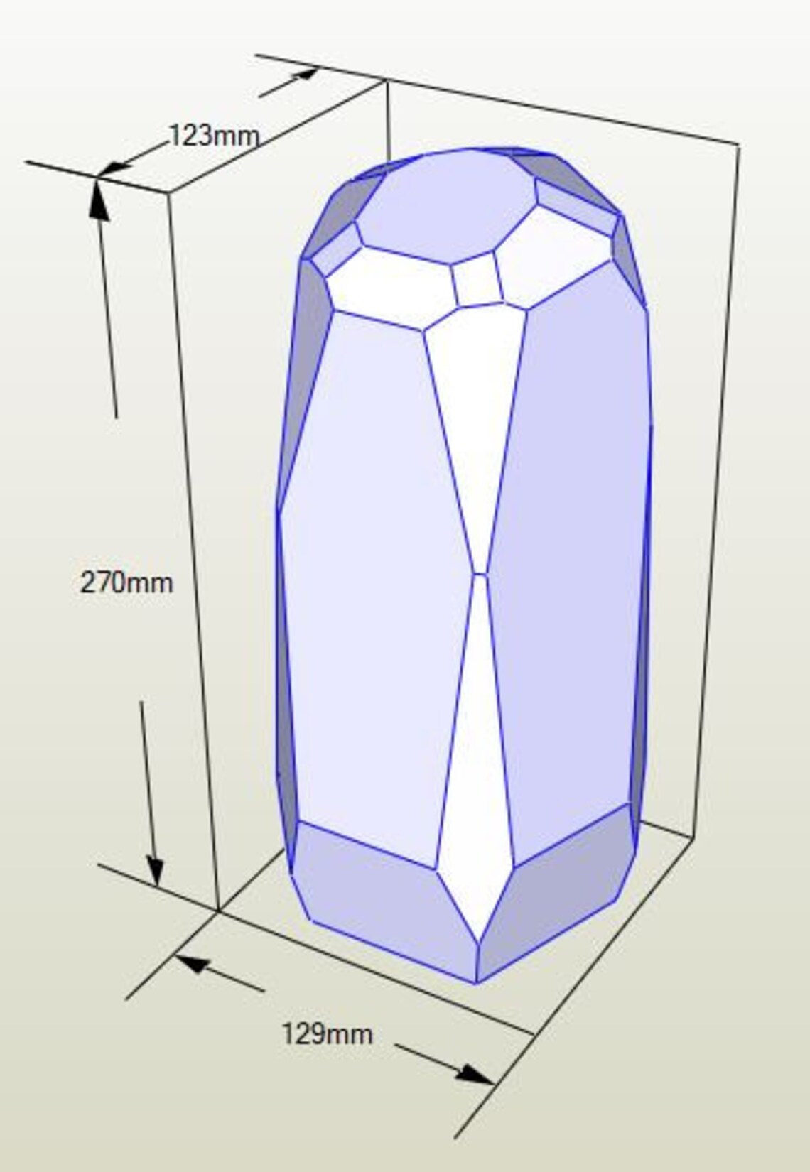 Digital Printable PDF Glass Terrarium Creat Pattern Template, Geometric ...