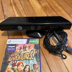 Microsoft Xbox 360 Kinect Sensor Bar With Kinect Adventures Game Tested &  Works