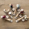 Ballpoint pen personalized gift with dried flowers, individual engraving, birthday gift, farewell gift product logo