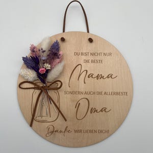 Vatertag,  Muttertag Geschenk für Mama und Oma, Geschenk für Papa und Opa  Holzschild Mama, Oma, Papa, Opa