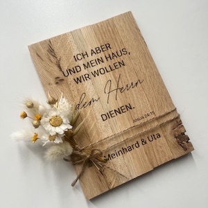 Signo de madera Versículo bíblico, Yo y mi casa serviremos al Señor, Josué 24:15 Versículo bíblico, tarjeta de regalo, decoración de la casa