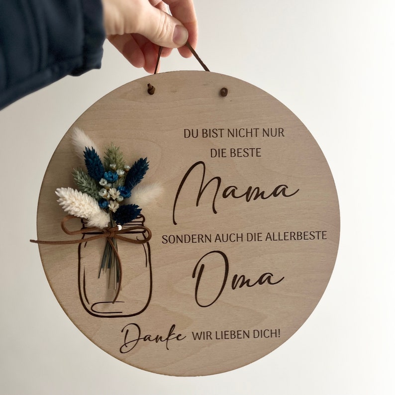 Muttertag, Geschenk für Mama und Oma Holzschild Mama, Oma Bild 5