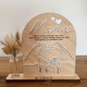 Muttertag Geschenk für Mama und Oma I Vatertag Geschenk für Papa und Opa I Holzschild Mama, Oma, Papa, Opa