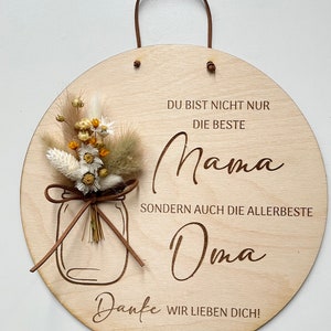 Muttertag, Geschenk für Mama und Oma Holzschild Mama, Oma Bild 4