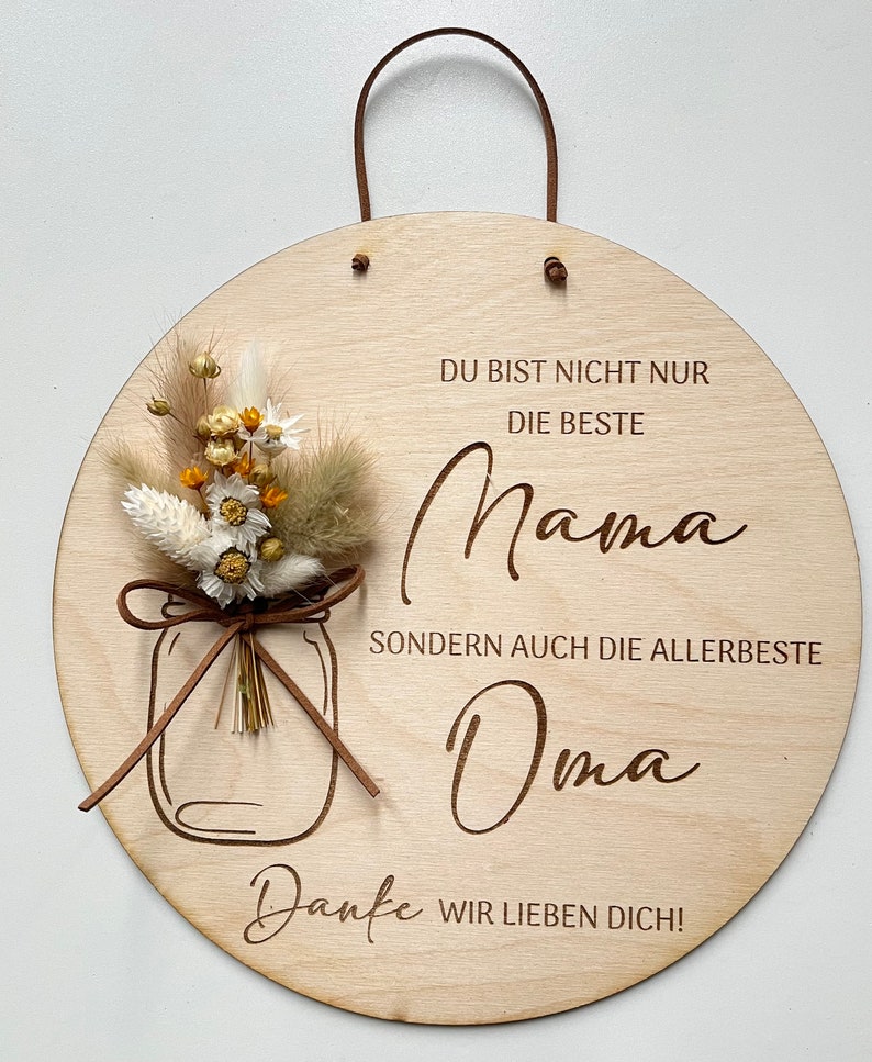 Muttertag, Geschenk für Mama und Oma Holzschild Mama, Oma Bild 4