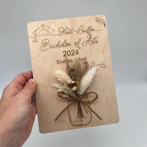 Bachelor Abitur Master Cadeaukaart, gepersonaliseerd met gewenste tekst, afstudeercadeau, afstudeercadeau