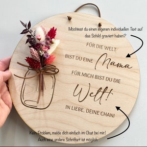 Muttertag, Geschenk für Mama und Oma Holzschild Mama, Oma Bild 6