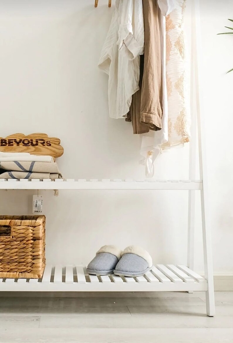 Wood Clothes Rack Clothing Rack Large Modern Coat Rack Etsy