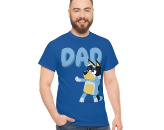 Bluey Inspired DAD Tee, Bandit Tee, Bluey Dad Bandit, Dad Tee, Father's Day Tee, Gift for Dad, Gift for him