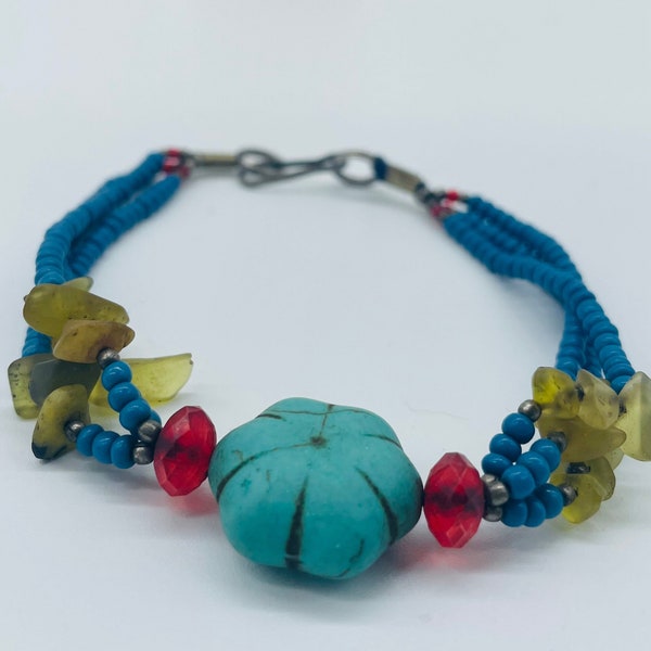 Bracelet en multi pierres naturelles, naturelle bracelets femme bracelets homme lithotherapie gemme perles